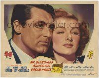 1k837 MR. BLANDINGS BUILDS HIS DREAM HOUSE LC #4 '48 best close portrait of Cary Grant & Myrna Loy!