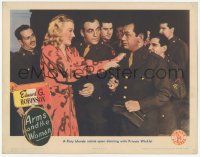 1k839 MR. WINKLE GOES TO WAR LC '44 close up of Edward G. Robinson dancing with flirty blonde!