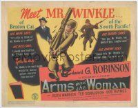 1k336 MR. WINKLE GOES TO WAR TC '44 art of WWII soldier Edward G. Robinson, Arms and the Woman!