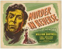 1k340 MURDER IN REVERSE TC '45 art of man who kills a man he was already convicted of murdering!