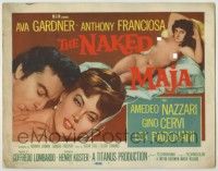 1k356 NAKED MAJA TC '59 art of sexy Ava Gardner & Tony Franciosa + nude painting of the title!