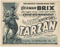 1k365 NEW ADVENTURES OF TARZAN chapter 12 TC '35 great image of Bruce Bennett wrestling leopard!