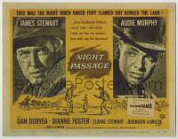 1k371 NIGHT PASSAGE TC '57 nothing could stop the showdown between James Stewart & Audie Murphy!