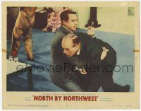 1k016 NORTH BY NORTHWEST LC #4 '59 Cary Grant pulls knife from Ober's back Hitchcock classic!
