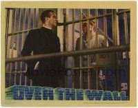 1k857 OVER THE WALL LC '38 priest John Litel talks to prisoner Dick Foran behind bars!