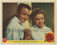 1k864 PEOPLE VS. DR. KILDARE LC '41 romantic close up of Lew Ayres & Laraine Day holding hands!