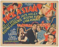 1k399 PICK A STAR TC '37 Laurel & Hardy as themselves in Hollywood as a favor to Hal Roach, rare!