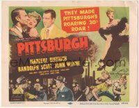 1k403 PITTSBURGH TC R53 John Wayne, Randolph Scott, sexy Marlene Dietrich, Roaring Twenties!