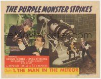 1k413 PURPLE MONSTER STRIKES chapter 1 TC '45 Republic serial, cool image of huge death ray, rare!