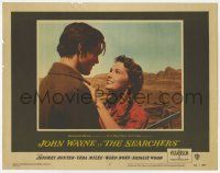 1k024 SEARCHERS LC #3 '56 John Ford classic, super close up of Jeff Hunter and smiling Vera Miles!