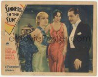 1k920 SINNERS IN THE SUN LC '32 Adrienne Ames watches Walter Byron stare at model Carole Lombard!