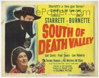 1k458 SOUTH OF DEATH VALLEY TC '49 Charles Starrett as the Durango Kid, Smiley Burnette!