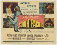 1k459 SOUTH PACIFIC TC '59 Rossano Brazzi, Mitzi Gaynor, Rodgers & Hammerstein musical!