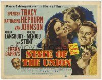 1k464 STATE OF THE UNION TC '48 Frank Capra, romantic art of Spencer Tracy & Katharine Hepburn!
