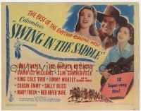 1k472 SWING IN THE SADDLE TC '44 Jimmy Wakely, Jane Frazee, country western musical stars!