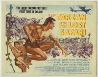 1k483 TARZAN & THE LOST SAFARI TC '57 Gordon Scott in title role for the first time in color!