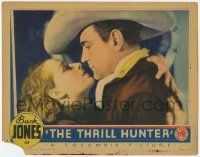 1k954 THRILL HUNTER LC '33 best romantic close up of pretty Dorothy Revier & Buck Jones!