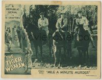 1k957 TIGER WOMAN chapter 7 LC '44 Republic serial, border art of Stirling, Mile a Minute Murder!