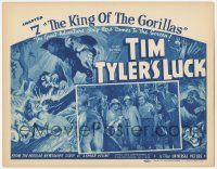 1k500 TIM TYLER'S LUCK ch 7 TC '37 great adventure strip comes to the screen, King of the Gorillas!