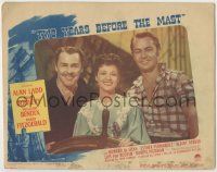 1k967 TWO YEARS BEFORE THE MAST #7 LC '45 posed portrait of Alan Ladd, Donlevy & Esther Fernandez!