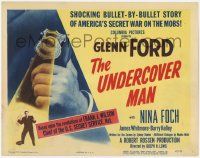 1k532 UNDERCOVER MAN TC '49 lawman's badge shines a light on Glenn Ford posing as gangster!