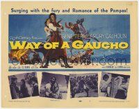 1k545 WAY OF A GAUCHO TC '52 Gene Tierney & Rory Calhoun in the Pampas, Jacques Tourneur!