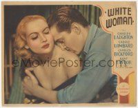 1k983 WHITE WOMAN LC '33 best romantic close up of sexy Carole Lombard & Kent Taylor!