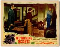 1k991 WUTHERING HEIGHTS LC R44 Flora Robson watches Laurence Olivier ordered out by David Niven!