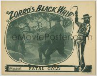 1k998 ZORRO'S BLACK WHIP chapter 6 LC '44 Republic serial, great border art of female hero!