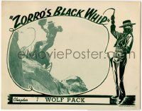1k999 ZORRO'S BLACK WHIP chapter 7 LC '44 Linda Stirling as masked hero in inset & in border art!