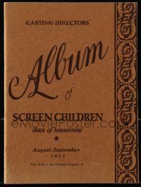 1m497 CASTING DIRECTORS ALBUM OF SCREEN CHILDREN softcover book '27 young stars of tomorrow!