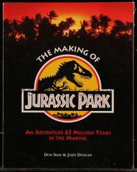1m503 JURASSIC PARK softcover book '93 the making of Steven Spielberg's movie with color photos!