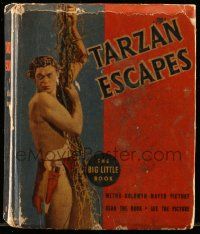 1m487 TARZAN ESCAPES Big Little Book '36 Edgar Rice Burroughs story with movie images!
