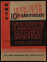 1m516 WWVA 10TH ANNIVERSARY FAMILY ALBUM softcover book '36 about the West Virginia radio station!