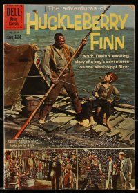 1m227 ADVENTURES OF HUCKLEBERRY FINN comic book '60 Mark Twain, from the Goldwyn movie!