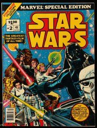 1m235 STAR WARS vol 1 no 2 10x13 comic book '77 Marvel Special Edition, great color artwork!