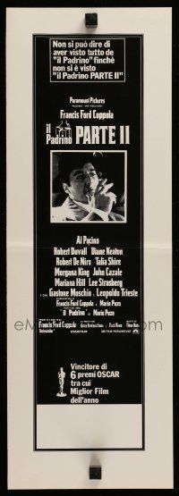 1m249 GODFATHER PART II Italian 7x20 ad slick '75 Al Pacino in Francis Ford Coppola classic sequel!