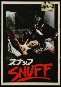 1m684 SNUFF Japanese program '76 Michael & Roberta Findlay, the bloodiest thing ever filmed!
