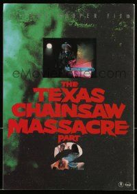 1m695 TEXAS CHAINSAW MASSACRE PART 2 Japanese program '86 Tobe Hooper horror sequel, great images!