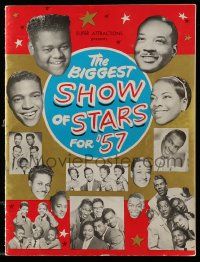 1m741 BIGGEST SHOW OF STARS FOR '57 souvenir program book '57 Fats Domino, Chuck Berry & many more!