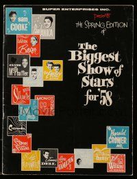 1m742 BIGGEST SHOW OF STARS FOR '58 souvenir program book '58 Paul Anka, Frankie Avalon & more!