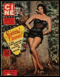 1m527 CINE REVUE French magazine May 1957 cover portrait of sexy Ava Gardner in Little Hut!