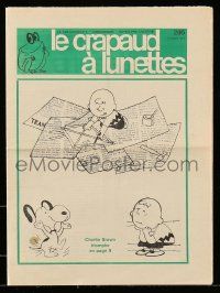 1m548 LE CRAPAUD A LUNETTES French magazine October 8, 1971 Charlie Brown & Snoopy on the cover!