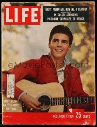 1m556 LIFE MAGAZINE magazine December 1, 1958 Ricky Nelson, The Teen-Agers' Top Throb!