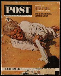 1m595 SATURDAY EVENING POST magazine March 9, 1963 Peter O'Toole in Lawrence of Arabia!
