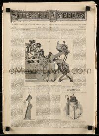 1m597 SCIENTIFIC AMERICAN magazine Jan 22, 1870, 146 years old, newly invented barber's device!