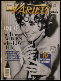 1m608 VARIETY magazine March 10, 2000 Elizabeth Taylor loves to win Oscars!
