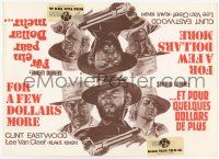 1m242 FOR A FEW DOLLARS MORE Swiss 9x12 counter display R70s Sergio Leone, Clint Eastwood, cool!