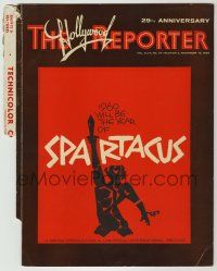 1m163 SPARTACUS trade magazine cover '59 1960 will be the year of Spartacus, best Saul Bass art!
