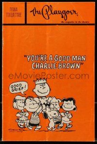 1m215 YOU'RE A GOOD MAN CHARLIE BROWN Los Angeles playbill '67 Gary Burghoff in the title role!